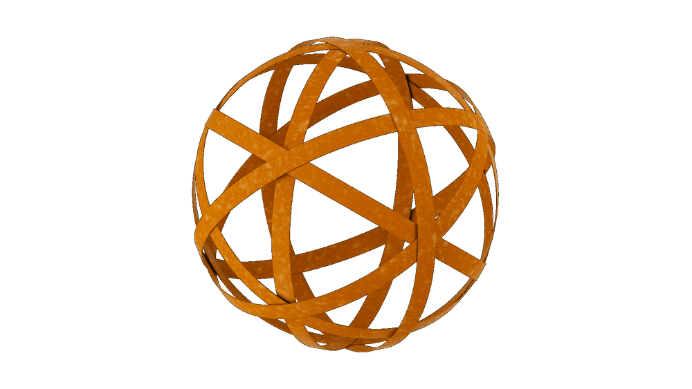 Boule en fer rouillé jardin Tivoli ⌀ 40 cm Boule en fer rouillé jardin Tivoli ⌀ 40 cm