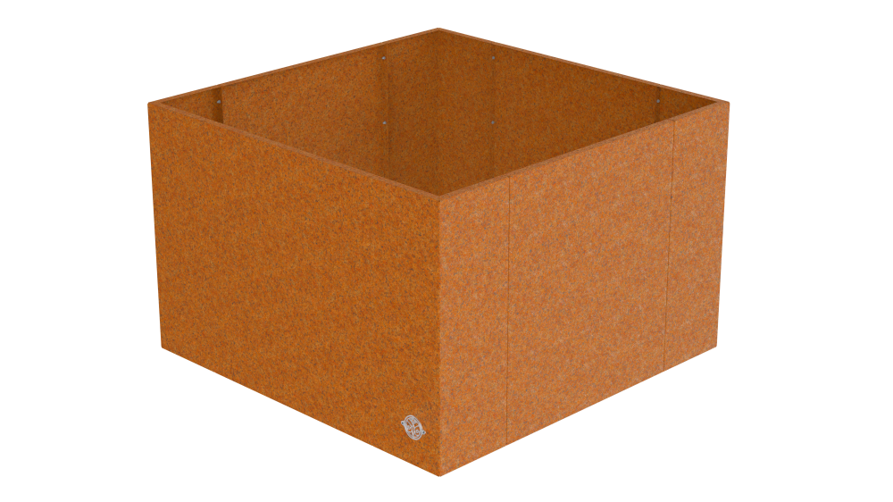 Hochbeet Monterosso 90x90x68cm als 3D-Modell | Cortenstahl Hochbeet Monterosso 90x90x68cm als 3D-Modell | Cortenstahl