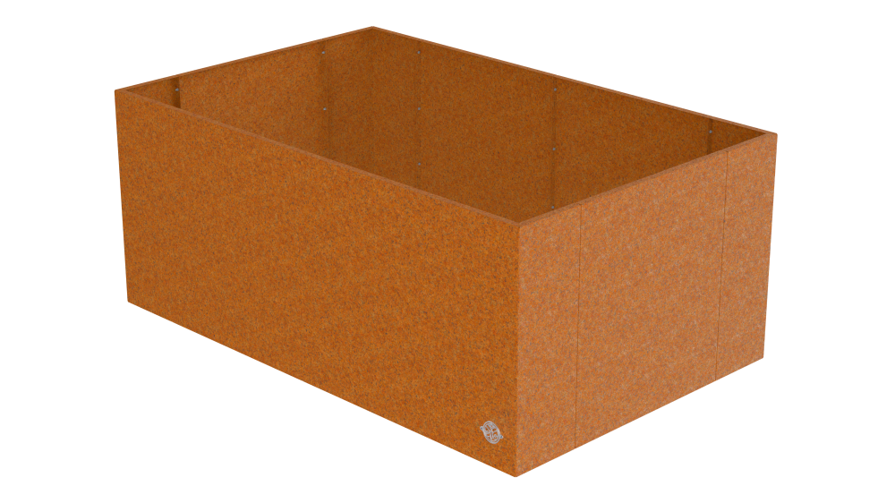 Hochbeet Monterosso 90x135x68cm als 3D-Modell | Cortenstahl Hochbeet Monterosso 90x135x68cm als 3D-Modell | Cortenstahl