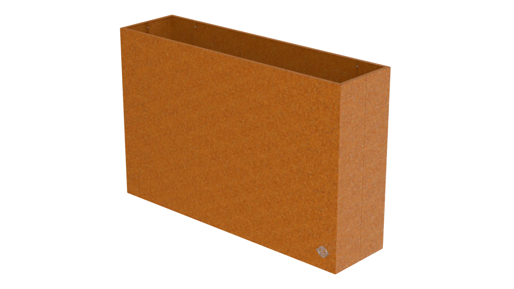 Hochbeet Manarola 40x136x100 cm aus Cortenstahl als 3D-Modell Hochbeet Manarola 40x136x100 cm aus Cortenstahl als 3D-Modell