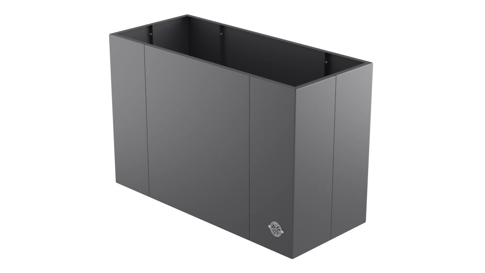 Hochbeet Monterosso 45x90x68 cm in pulverbeschichtet Anthrazit als 3D-Modell Hochbeet Monterosso 45x90x68 cm in pulverbeschichtet Anthrazit als 3D-Modell
