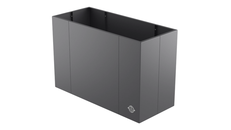 Hochbeet Monterosso 45x90x68 cm in pulverbeschichtet Anthrazit als 3D-Modell