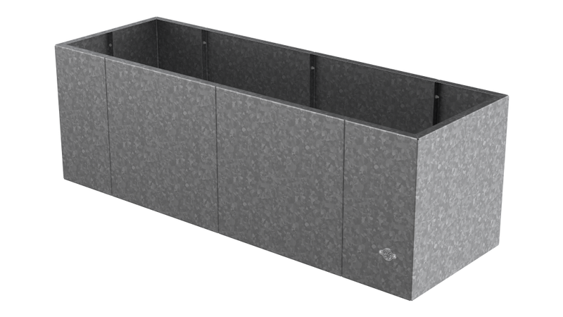 Pflanzkübel Vernazza 40x120x40 cm in feuerverzinkt als 3D-Modell