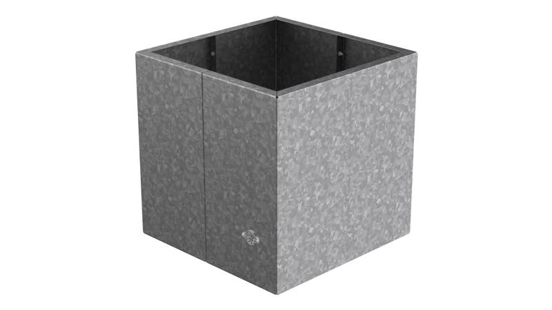 Pflanzkübel Vernazza 40x40x40 cm in feuerverzinkt als 3D-Modell