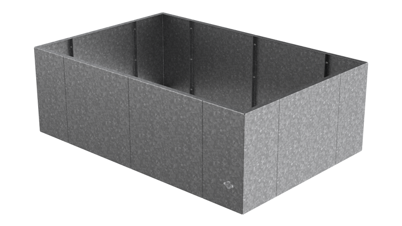 Pflanzkübel Vernazza 80x120x40 cm in feuerverzinkt als 3D-Modell