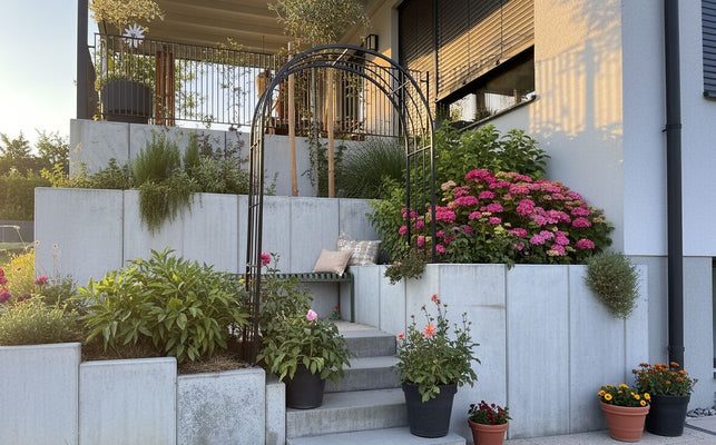 Fixer une arche de roses - voici comment procéder