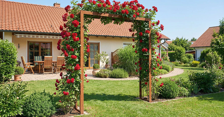 Une arche de jardin dans le jardin : quelle largeur choisir ?