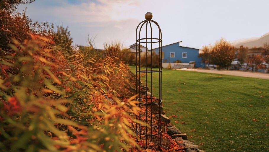 Jardin d'automne coloré : ajoutez des accents automnaux avec des treillis