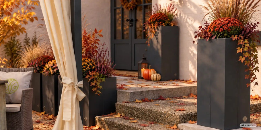 Décoration d'automne pour l'entrée de la maison : des idées pleines de charme pour le hall d'entrée et le jardin