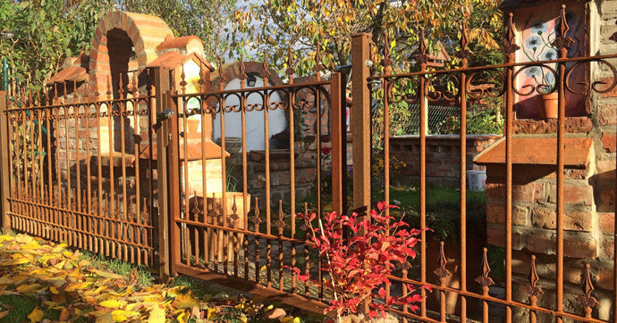 Décoration rouille pour le jardin - une décoration rustique pour l'automne